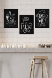 Wallity Cuadro Decorativo MDF Multicolor (3 Piezas)